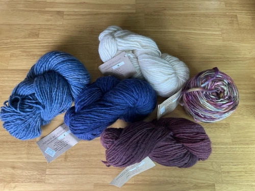Mixed Lot Of Manos del Uruguay Handcrafted Kettle Dyed Pure Wool Yarn 3.5 Oz