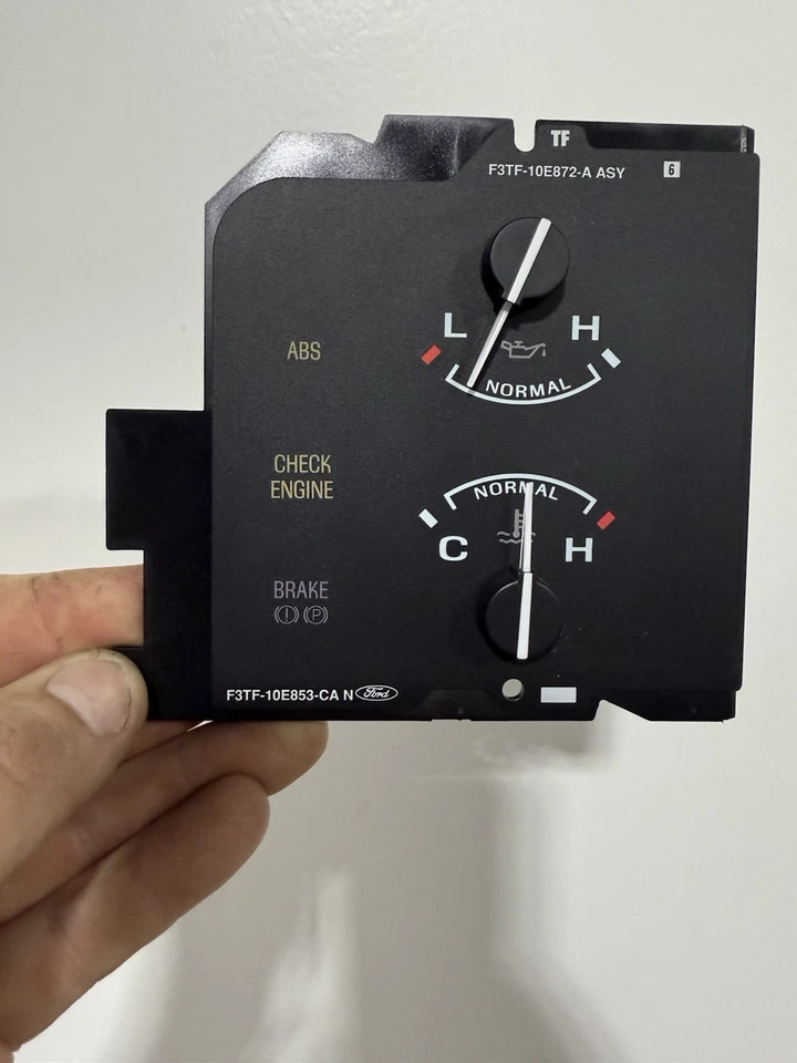 Ford F150 F250 1992-1996 conjunto de medidor de presión de aceite y temperatura F3TF-10E853-CA Foto 3 de 4