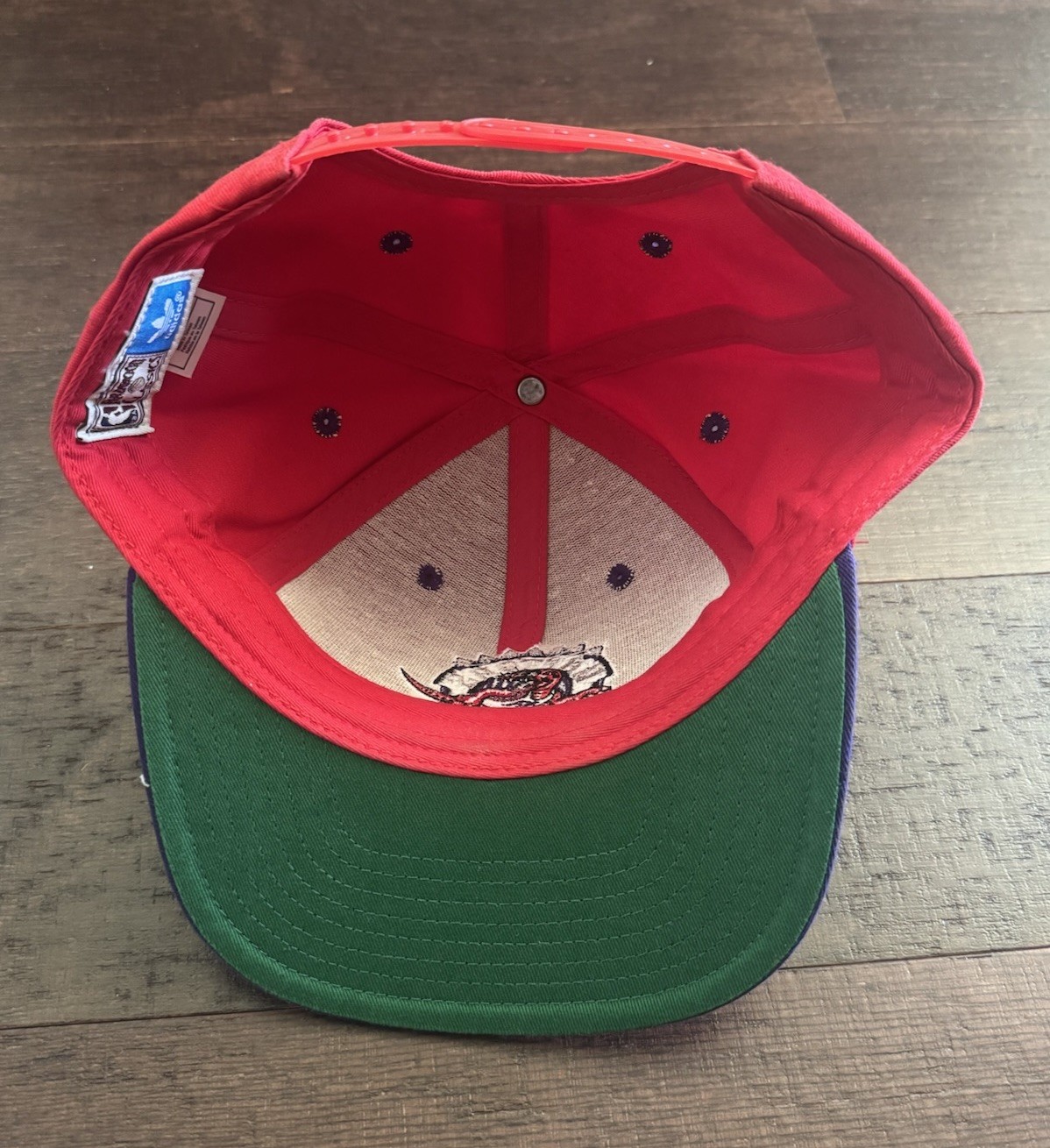 Lot Of 2 Vintage Toronto Raptors Snapback Cap Hat NBA Hardwood Classics Adidas thumbnail 4