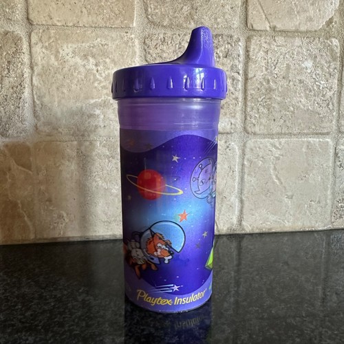 Playtex Isolatore Xtreme Grafica Alieno Spazio Esterno Viola Lenticolare Sippy Cup - Foto 4 di 22