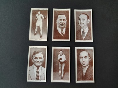 Tobacco Cards 1938 Churchman's Boxing Personalities - 6-Card Lot - Free Shipping