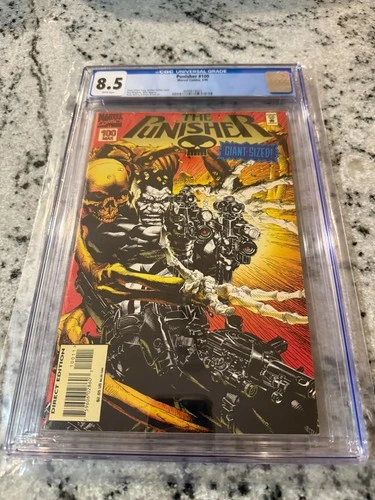Punisher # 100 CGC Graded 8.5 Marvel Comic Book Variant Cover JH25
