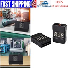 2Pcs BX100 Lipo Battery Low Voltage Tester 1-8S Buzzer Alarm RC LED Tool