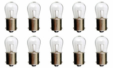 Box of 10 Bulbs 6 Watt 6 Volt Bayonet Base BA15s Clear 6S6SC/6V