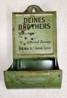 Antique Wood Stove Match Box Holder Deines Brothers Furniture Russell Kansas