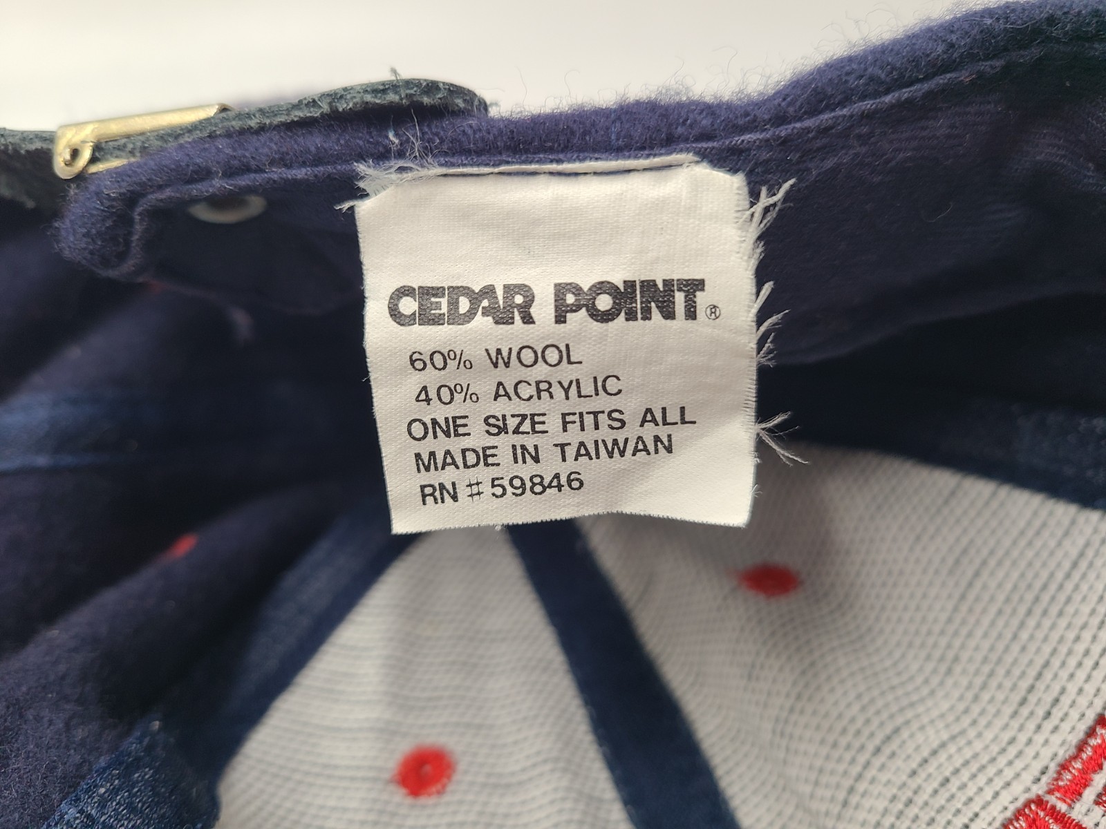 Vintage Cedar Point Strapback Adjustable Hat Cap … - image 12