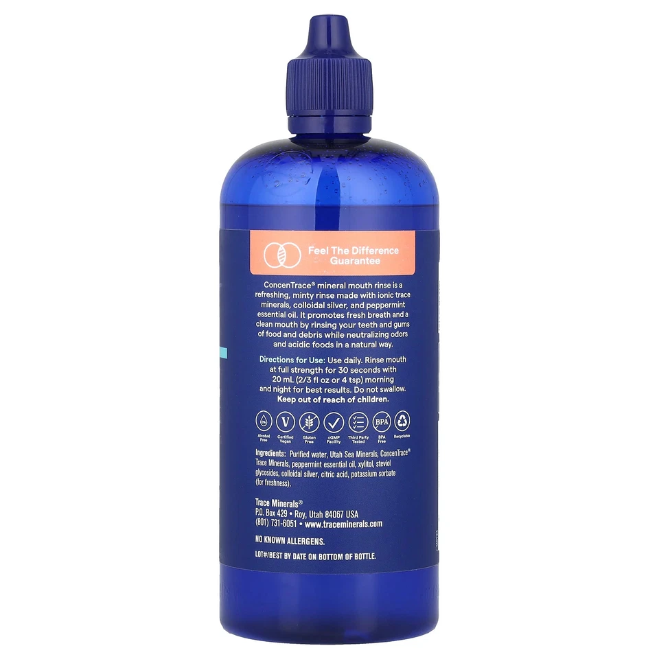 Enjuague bucal mineral ConcenTrace®, sin alcohol, como nuevo, 10 fl oz (296 ml) Foto 2 de 2