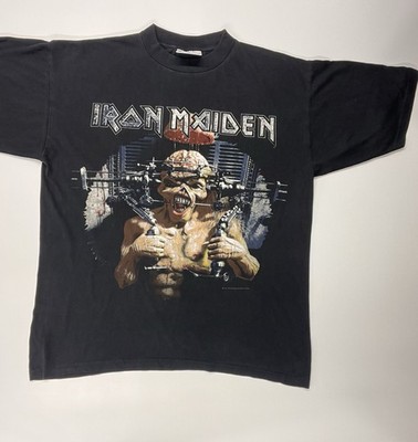 Iron Maiden T-Shirt Blaze Bayley Redwood Größe L Offizielles X-Factor Shirt 1995