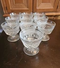 Set of 10 Vintage Anchor Hocking Footed Sherbet Bowls Dishes