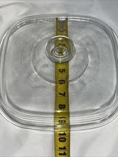 Pyrex Glass Replacement Lid A-12-C Square Rounded Large Domed Corning Ware 9.5”