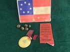 Civil War Confederate Reunion New Orleans Ribbon STEINER Badge WATERBURY Buttons