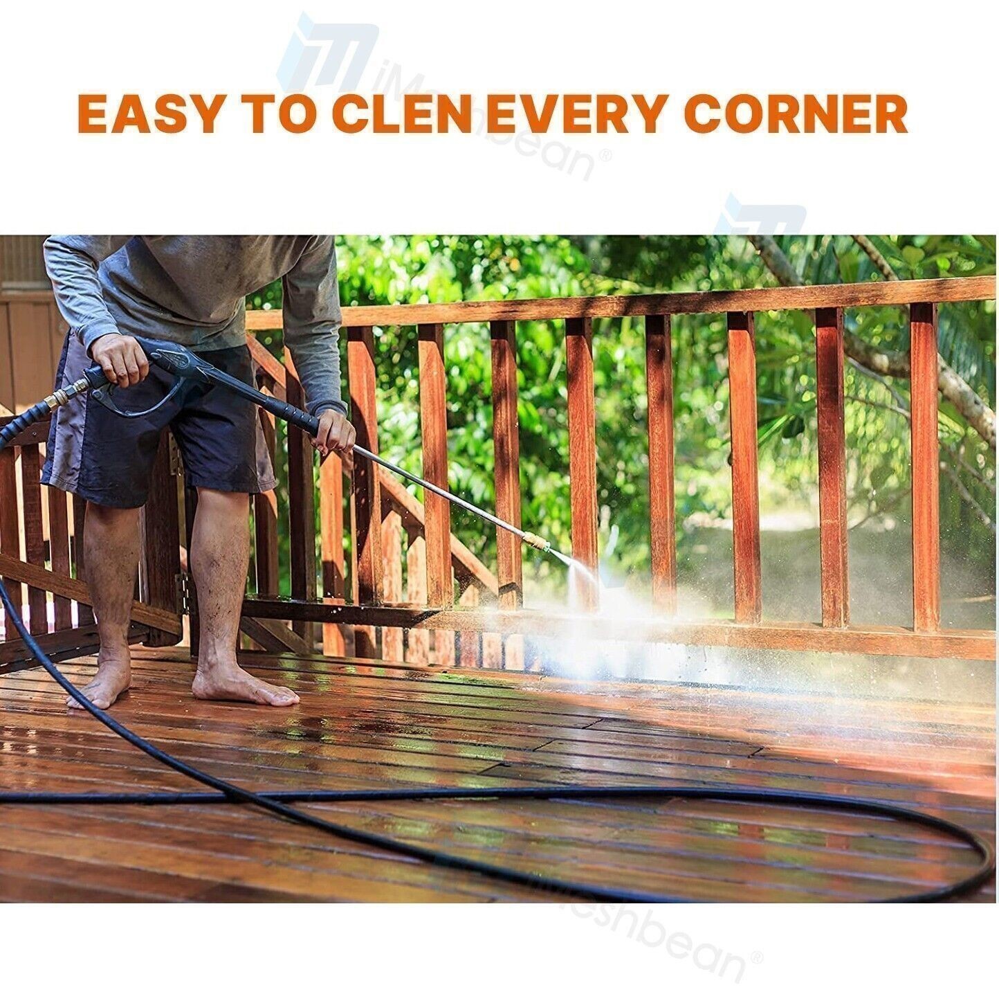 50FT 5800PSI Replacement High Pressure Power Washer Hose -3/8" Quick Connect✨