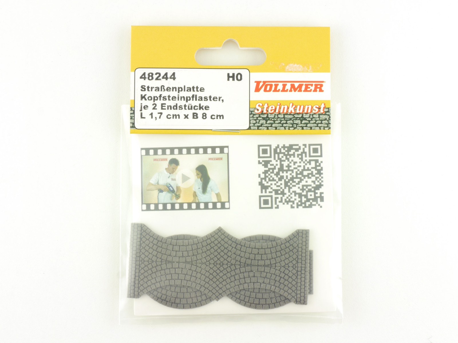 Vollmer 48244 2X Street Plate Cobblestone 1:87 H0 OVP ST 1604-18-24