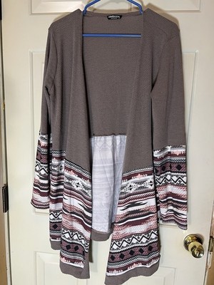 HEIMISH USA Women's Open Front Cardigan - Multicolor, Size Large