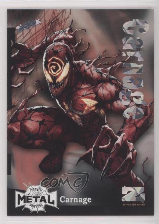 2022 Marvel Metal Universe Spider-Man Z-Force Amazing Rave /62 Carnage #Z-6 m5i