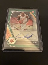 Aamir Simms 2021 Prizm Draft Picks Green Rookie Auto Knicks (DTR)