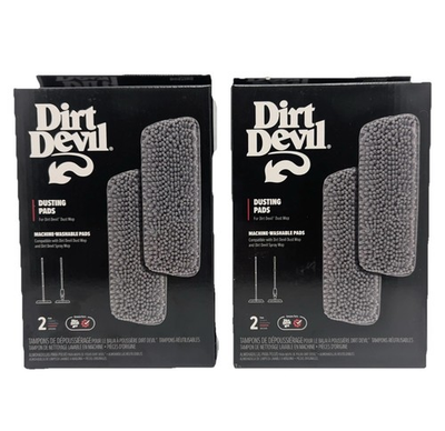#ad Dirt Devil Dust Mop Replacement Pads 2 Boxes 4 Pads New Fast Free Shipping $15.99