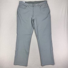 Greg Norman Golf Pants Mens 36x30 Grey Performance Stretch Chino NWT