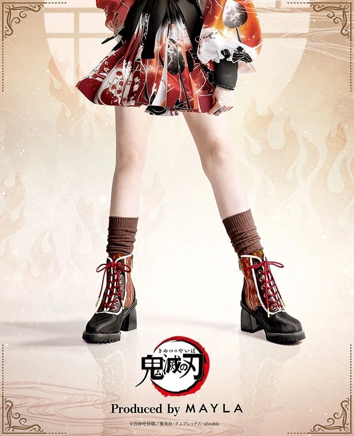 Demon Slayer Kimetsu no Yaiba x MAYLA objet boots detail image