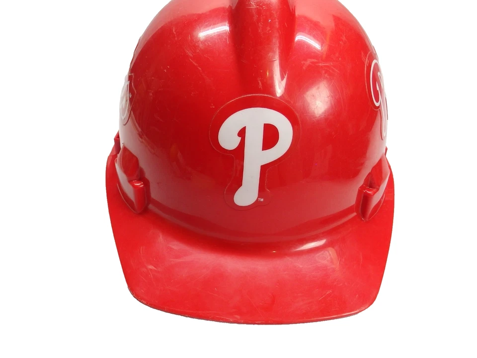 WILLSON World Series Phillies MLB Baseball Work Hard Hat-PREOWNED - Image 2 of 4