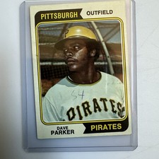 Dave Parker Topps 1974 Rookie Baseball Card - Writing . rookie card picture