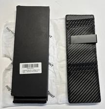 TougherGun RFID-Blocking Slimfold Mens Wallet Black Carbon NEW with box