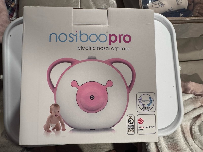 Pink Nosiboo Pro Baby Electric Nasal Aspirator Nose Sucker Nose Cleaner