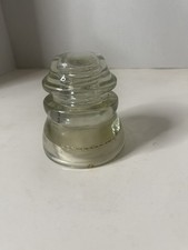 Antique Armstrong Glass Insulator Clear Glass USA Made