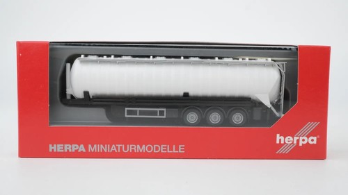Herpa 1/87 077033 FFB Semirremolque Silo de Aspiración, Blanco - NUEVO | Condition: Gebraucht