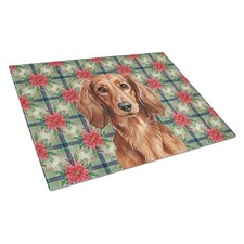 Carolines Treasures WDK8599LCB Unisex Adult Longhaired Red Dachshund Christma...