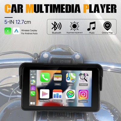 5'' Motorrad Apple CarPlay Navi GPS Navigator Autoradio Reifendruck TouchScreen