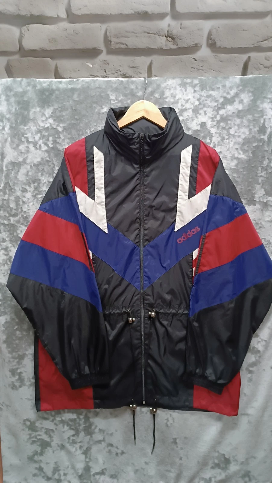 Adidas Originals Vintage 90s Man's Windbreaker Jacket Size US Large