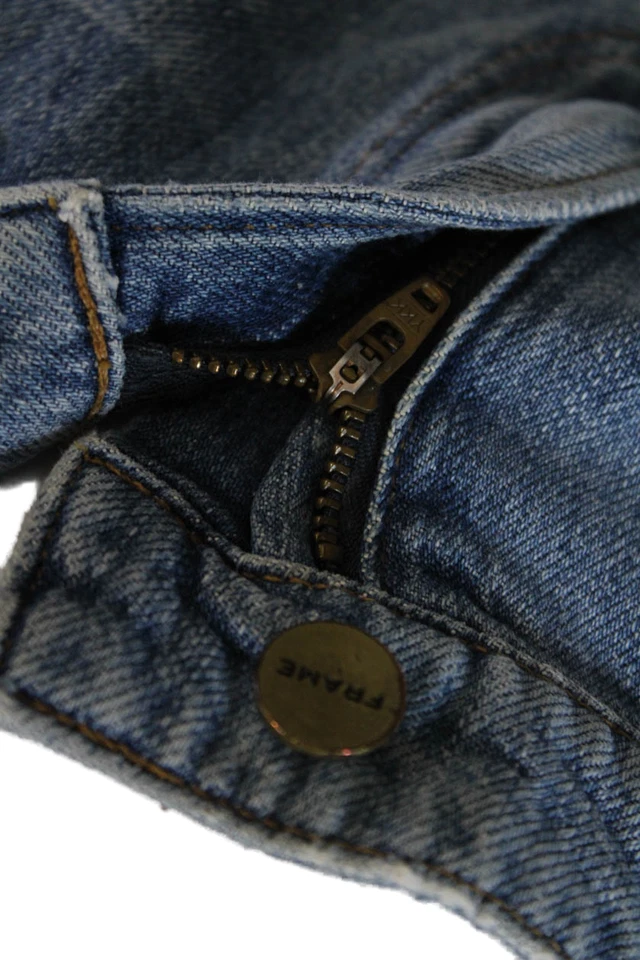 Женские джинсовые шорты в рамке на молнии Fly Le Grand Garcon синие размер 25 - Изображение 4 из 4