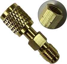 R32 Left Hand Thread 1/4 SAE Male Female Thread Adapter For A2L R454B/R32 Tanks