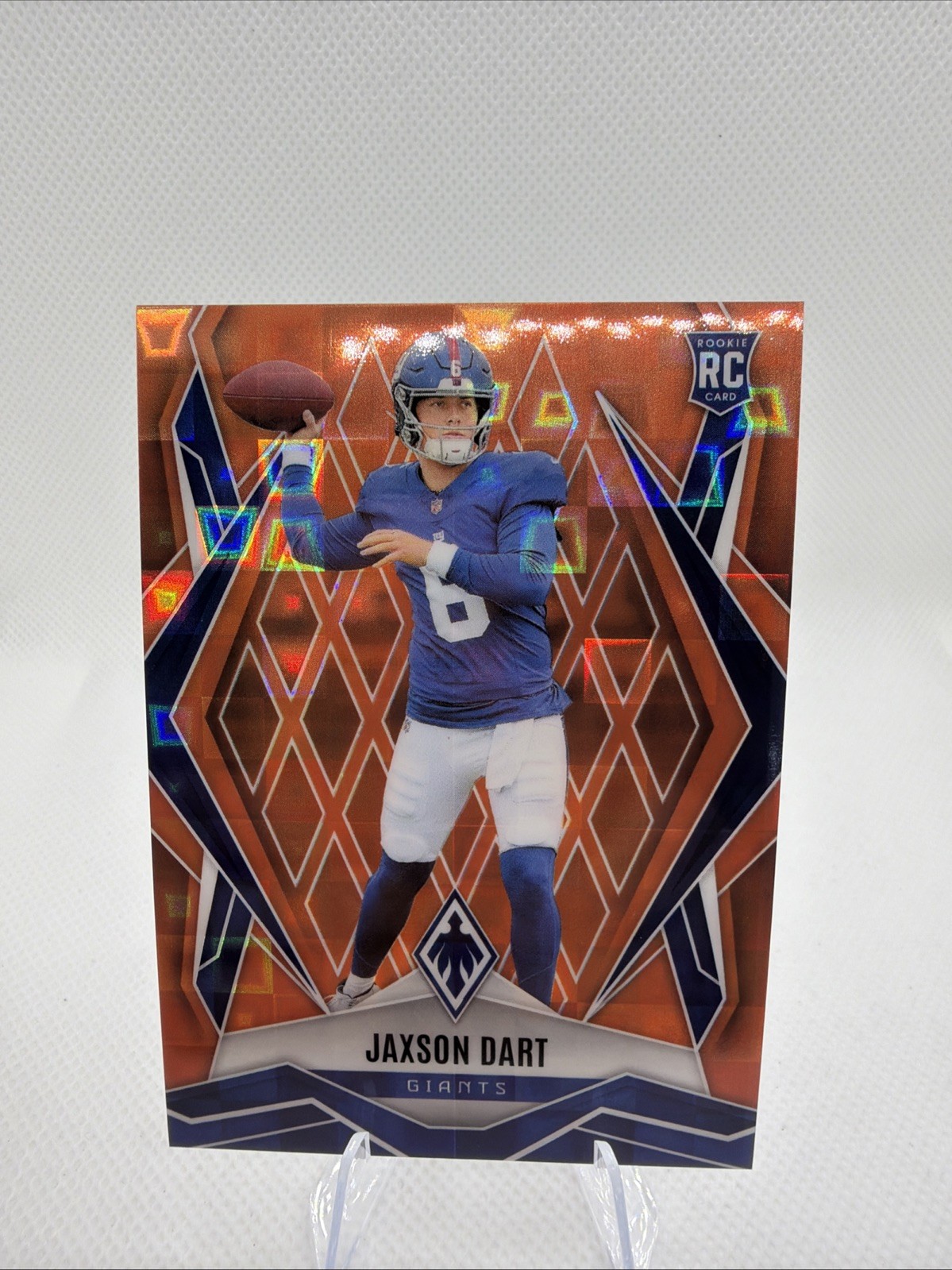 2025 Panini Phoenix #200 Jaxson Dart Orange Pandora #/189 New York Giants RC