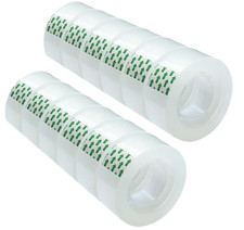 12 Rolls Clear Tape Refills Roll Transparent Tape Refill Rolls for Office, Home,