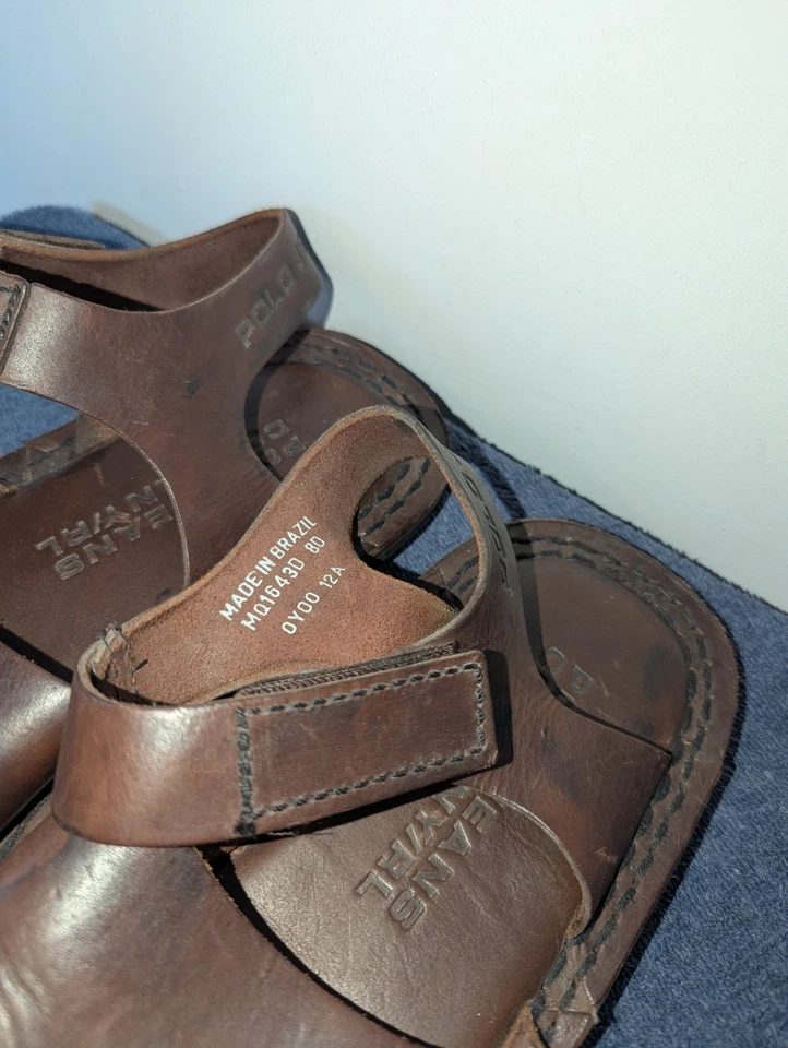 Sandalias de Pescador Vintage Polo Jeans Company Ralph Lauren Talla 8 D Cuero Marrón Foto 4 de 4