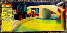 Vintage BRIO Wooden Railway 31404 Figure 8, original train, Extra Tunnel Bridge