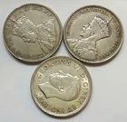 CANADIAN SILVER DOLLAR LOT OF 3, SEE PICS