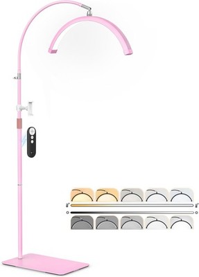 Half Moon Light Lash Tech Flexible Lash Lamp W/ Phone Holder Eyelash Nail Art