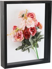 8X10 Shadow Box Picture Frame Black, Memory Display Case,Wooden Memory Box Frame