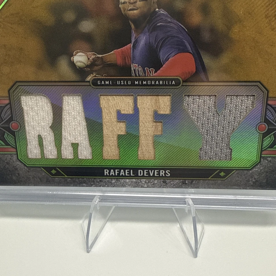 2024 Topps Triple Threads Triple Threads Relics Gold /9 Rafael Devers #TTR-RD - Image 3 of 4