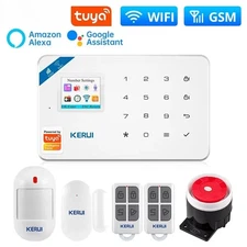 WIFI GSM Alarm System Kit with Door/Window Sensor forHome Security Support Alexa