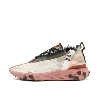 Nike Damen React Element 87 Schuh EU 43 Weiß/Rosa AT3143-100 Dämpfend