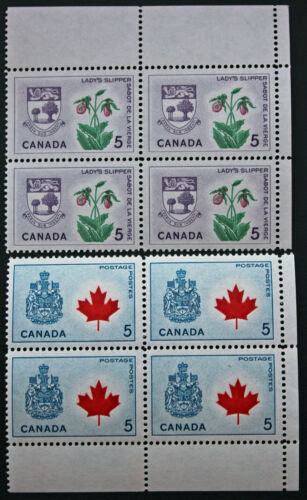Timbre / Stamp CANADA - Yvert et Tellier n°349 x4 et 355 x4 n** (cyn7)  - Photo 1 sur 1