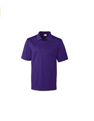 Polo Shirt Snag Proof Poly with Knit Collar College Purple Small Men's