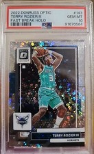 TERRY ROZIER III #143 PSA 10 2022 DONRUSS OPTIC. FAST BREAK HOLO. PSA POP 1 OF 1