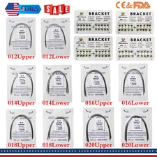 Orthodontic Dental Arch Wire Niti Round Upper/Lower / Brackets Braces MBT/Roth