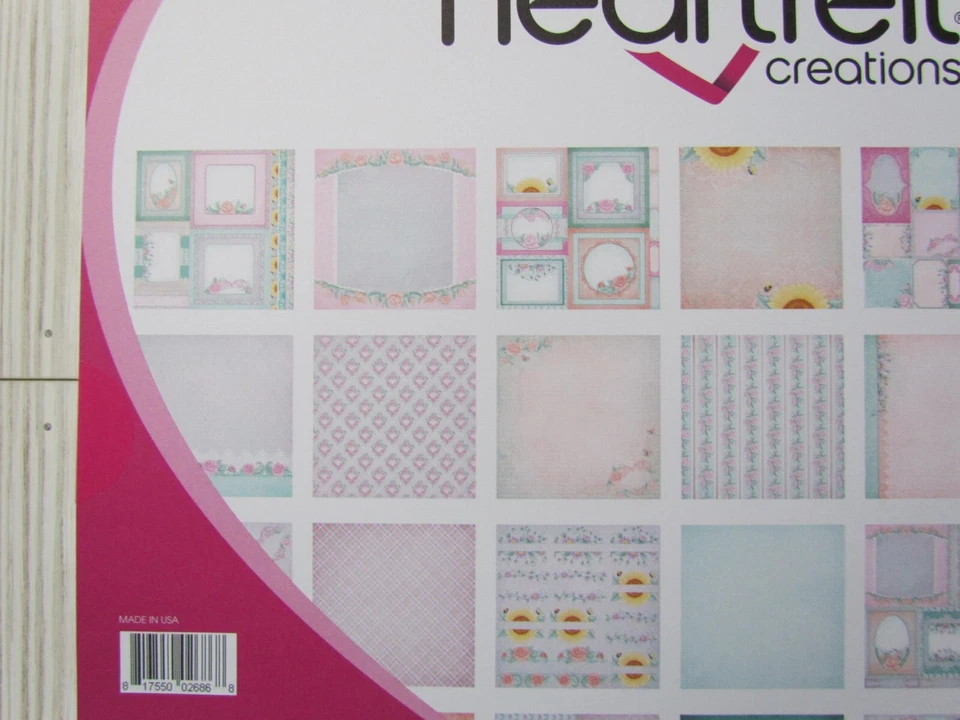 Heartfelt Creations Floral Banners Collection Paper Pad 12x12 ~ 24 double sided - Image 2 of 4