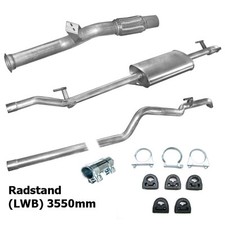 Auspuff Komplett Mercedes Sprinter 208 CDi bis Bj. 05/2006 NEU + Montagesatz Auspuff Komplett Mercedes Sprinter 208 CDi bis Bj. 05/2006 NEU + Montagesatz